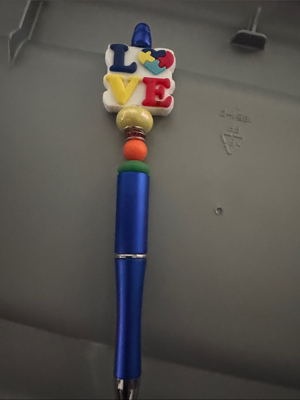 Autism awareness, handmade new pen